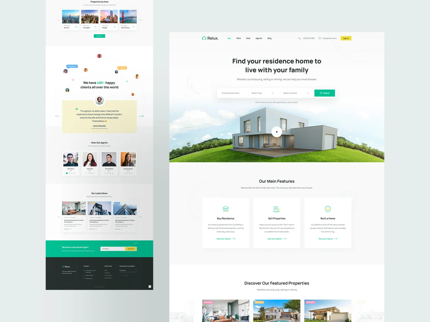 Relux – Real Estate Web Design
